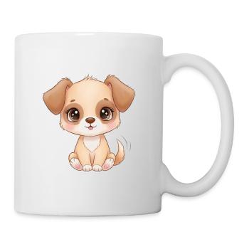 Cute puppy charm - Mug - white - Right