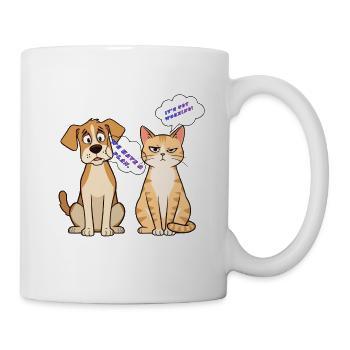 Plan Duo Pets vs Pas Fonctionne - Mug blanc - blanc - Droite