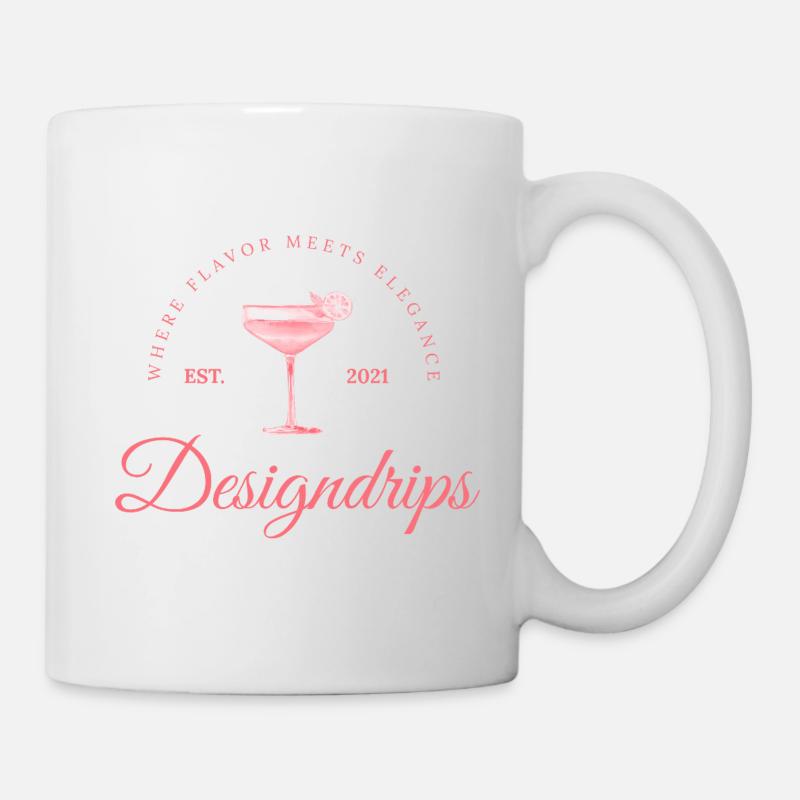 Imprimé rose – Saveur rencontre élégance - Mug blanc - blanc