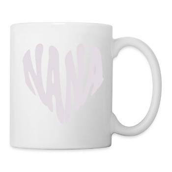 Nana - Small Heart Graphic (Custom Color) - Mug - white - Right