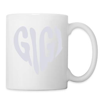 Gigi - Petit cœur graphique (couleur personnalisée) - Mug blanc - blanc - Droite