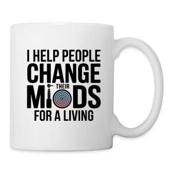 Hypnotiseur Ich helfe Menschen, Meinungen zu ändern, professionell - Tasse - Weiß - Rechts