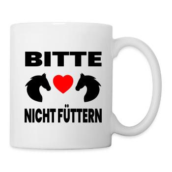 Chevaux - Mug blanc - blanc - Droite