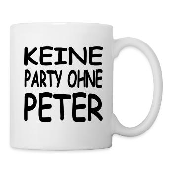 Peter - Tasse - Weiß - Rechts