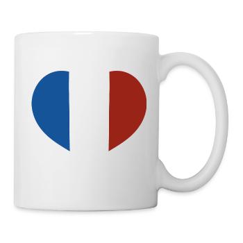 French Flag Heart - Mug - white - Right