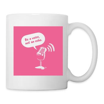 Sois une voix, pas un écho - Mug blanc - blanc - Droite
