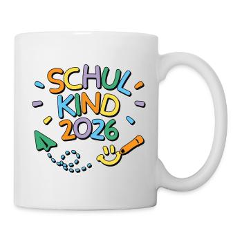 School Child 2026 School Enrollment Back to School - Mug - white - Right