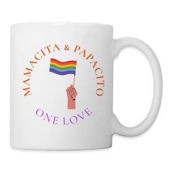 One Love Pride Flag Embrace - Mug - white - Right