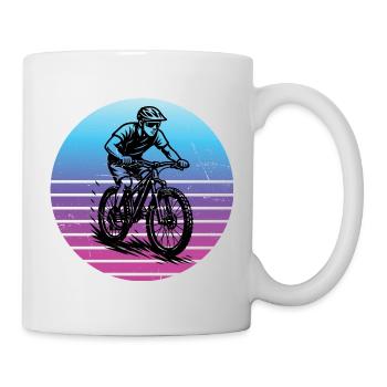 A must-have for real mountain biking - Mug - white - Right