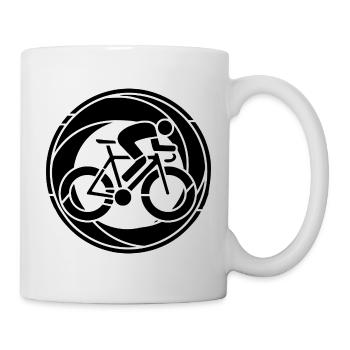 Rennrad Fahrrad Symbol - Tasse - Weiß - Rechts