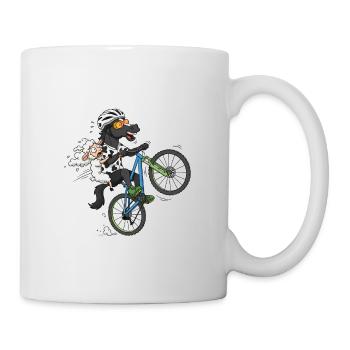 Menorca Crazy Bike T-Shirt - Tasse - Weiß - Rechts