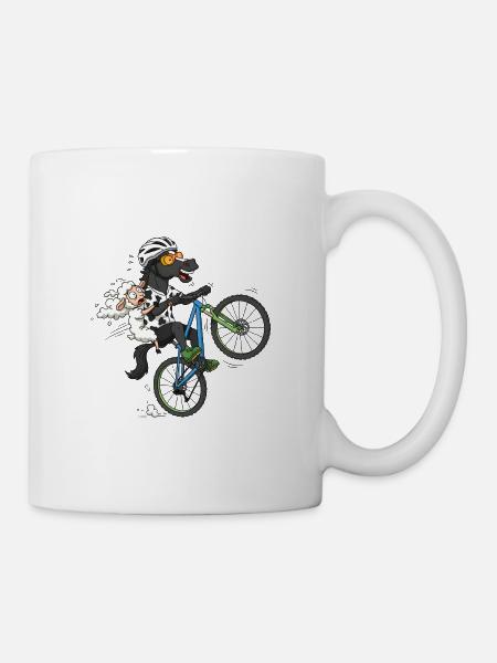 Menorca Crazy Bike T-Shirt - Tasse - Weiß
