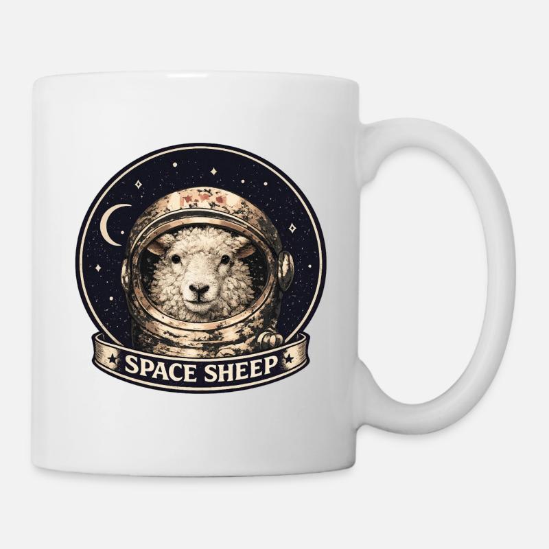 Space Sheep Astronaut - Mug - white