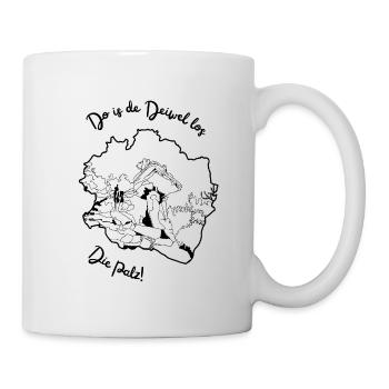 Do is de Deiwel los - Mug blanc - blanc - Droite