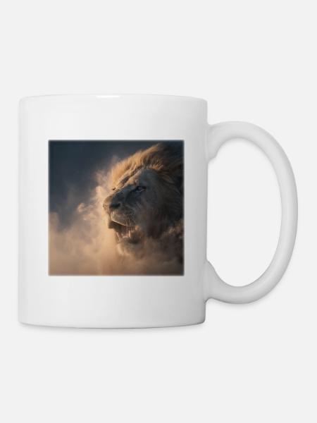 Lion from the Clouds – Royal Strength - Mug - white