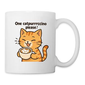 Chat Coffee Purrrfreunde - Mug blanc - blanc - Droite