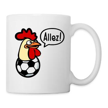Hens Chickens Football - Tasse - Weiß - Rechts