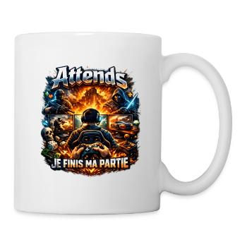 Wait, I'm finishing my gamer game - Mug - white - Right