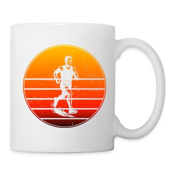 Iconic running motif - Mug - white - Right