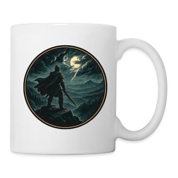 Mondlichtritter am Abgrund - Tasse - Weiß - Rechts