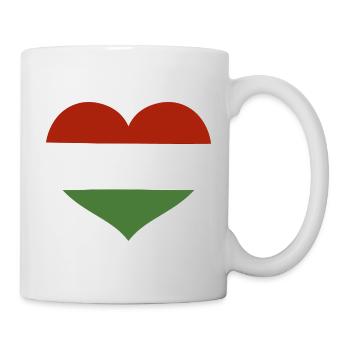 Herz der ungarischen Flagge - Tasse - Weiß - Rechts