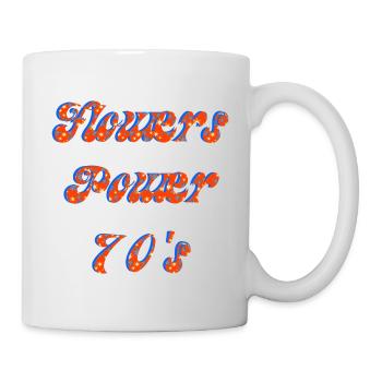 Flower Power 70's | Groovy Retro Orange - Mug - white - Right