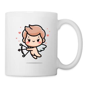 Süßer Amor-Engel - Tasse - Weiß - Rechts