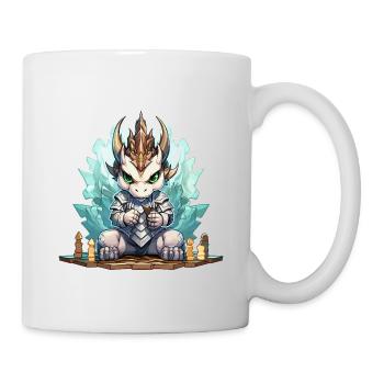 Eisdrache Ritter Kristallkranz - Tasse - Weiß - Rechts
