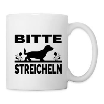 Dackel - Tasse - Weiß - Rechts