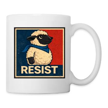 Widerstandslamm Poster - Tasse - Weiß - Rechts