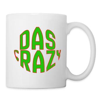 The Crazy Green Comic Font Design - Mug - white - Right