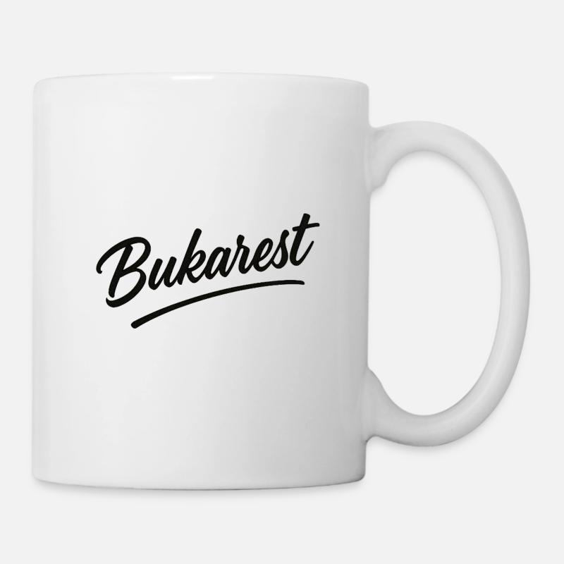Bucharest Script Vintage Logo - Mug - white