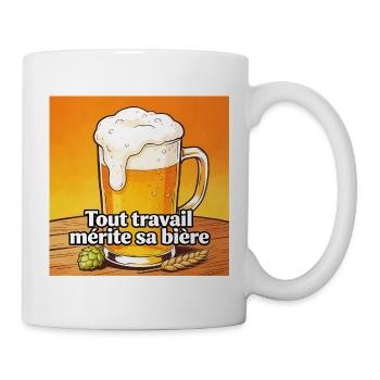 Every job deserves its beer - Mug - white - Right