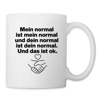 MON NORMAL EST MON NORMAL, LE TIEN VA BIEN ✌️ - Mug blanc - blanc - Droite