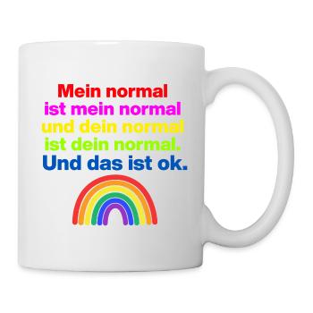MON NORMAL EST MON NORMAL, LE TIEN VA BIEN ✌️ - Mug blanc - blanc - Droite