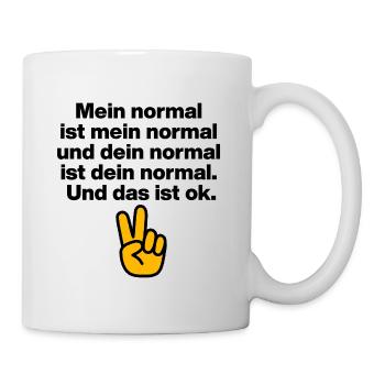 MON NORMAL EST MON NORMAL, LE TIEN VA BIEN ✌️ - Mug blanc - blanc - Droite