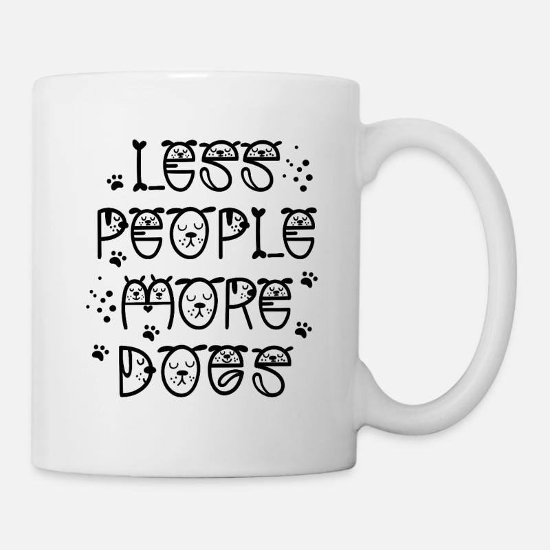 Less_people_more_dogs - Mug - white