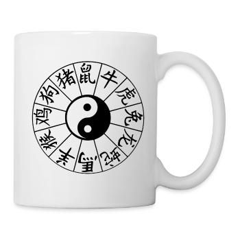 Signes astrologiques chinois - Mug blanc - blanc - Droite