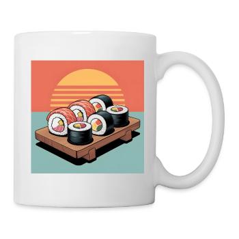 sushi - Mug blanc - blanc - Droite