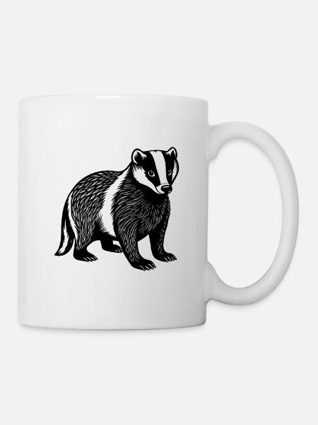 Blaireau - Mug blanc - blanc