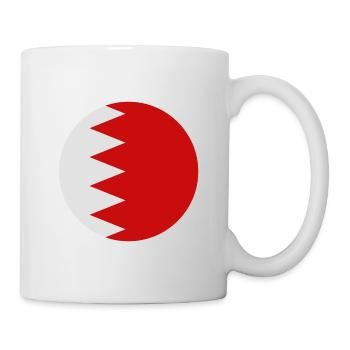 Bahrain round flag - Mug - white - Right