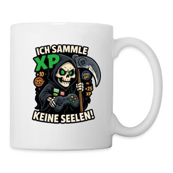 Ich sammel XP, keine Seelen! - Tasse - Weiß - Rechts