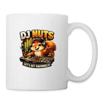 Squirrel DJ Nuts Cute Squirrel Funny - Mug - white - Right