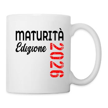 Diplôme de fin d’études secondaires 2026 Édition italienne - Mug blanc - blanc - Droite