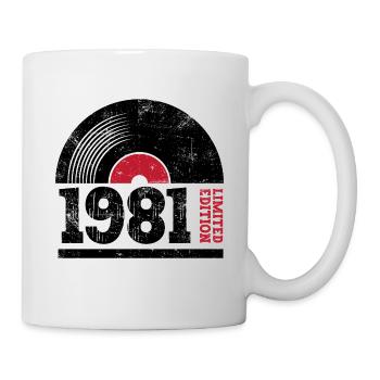 Millésime 1981 - Mug blanc - blanc - Droite