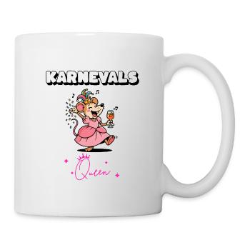 Karnevals Maus Queen Fasching Kostüm - Tasse - Weiß - Rechts