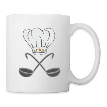 Chef's hat, spoon - Mug - white - Right