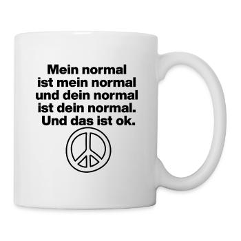 MON NORMAL EST MON NORMAL, LE TIEN VA BIEN ✌️ - Mug blanc - blanc - Droite