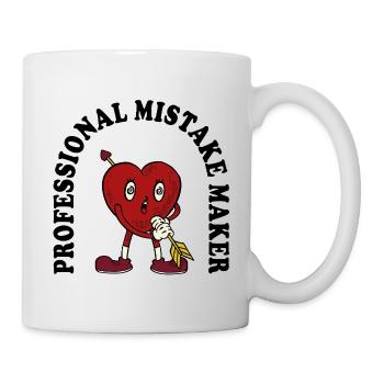 Herzpfeil Cartoon Charme - Tasse - Weiß - Rechts
