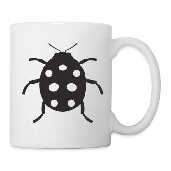 Marienkäfer Design - Tasse - Weiß - Rechts